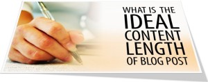 Find ideal content length of blog post
