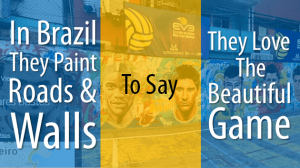 Road painting in Brazil to herald world cup
