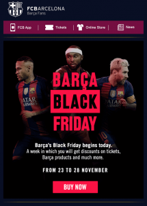 FC Barcelona Black Friday Offer